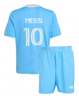 Billige Fotballdrakt Inter Miami Lionel Messi #10 Replika Tredjedraktsett Barn 2025-26 Kortermet (med bukser)